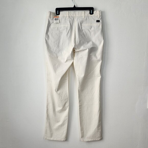 Dockers Mens Straight Fit White Khaki Chino Pants 32x32 Classic Office Slim NWT - Picture 5 of 16